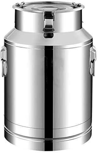 Bidon de transport de lait de petite capacité en acier inoxydable 201, seau à lait, seau à vin, bouteille d'huile, pot de lait, théière avec couvercle scellé, réservoir à lait 4 L, 6 L, 8 L, 6 L
