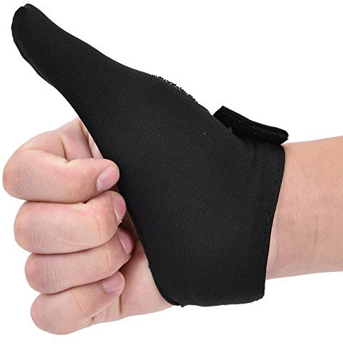 Yuehuamech Bowlinghandschuhe Erwachsene Rechts/Links Bowlingkugel Sport Fingergriff Getriebe Schutzhandschuh Thumb Stabilizer Fingerschiene Daumenstütze Komprimierung Wrap