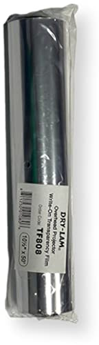 Dry-Lam TF808 Transparency and Write-On 10.5 x 50' OHP Film Roll, 4mil, Standard Film Frequently Used by Educators and Business Concerns, Can be Written on and Wiped Clean, Reusable