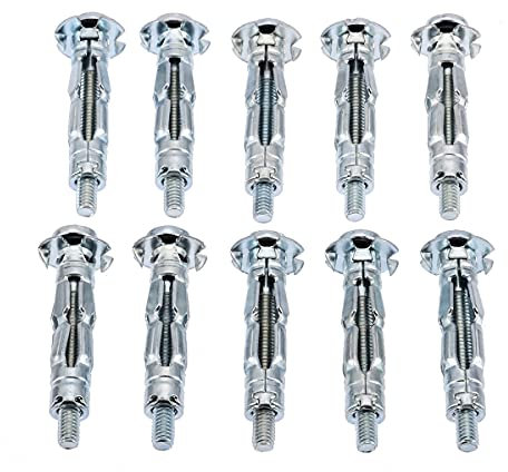 Ankarbultar,Expansionsbultar 10st M4 X 32mm Hålväggsexpansionsskruv Metall/hålrum/gipsskivor Plugg/Fästskruv Ankarbultar