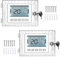 Thermostat Lock Box with Key, Thermostat Guard Box 6.5 X 4.72 in Thermostat Cover with Lock, Thermostat Guards Universal Acrylic Thermostat Protector for Restaurants, Wall Ac Panel, School (2)