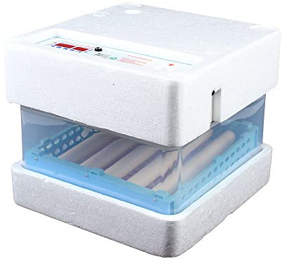 24 Eier Brutmaschine Vollautomatische YUNRUX Geflügel Brutautomat Temperaturregelung Eierbrutkasten Auto-Flip Eier Brutgerät Brutkasten professionelle Inkubator mit automatischem Eierwender Weiß