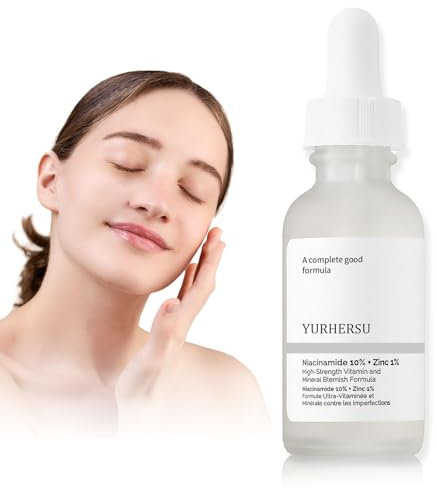 Niacinamide 10% + Zinc 1% Serum, Gesichtsserum für Öl Kontrolle und Rötungen, Bekämpft Hautunreinheiten Niacinamide Klar Gesicht Serum, Skincare für Stumpfe Haut, Glättet