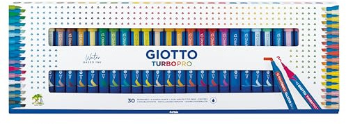 Giotto Astuccio Turbo Pro 30 Pz Pennarello Doppia Punta