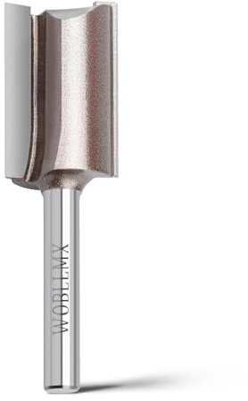 WOBLLMX Fraise avec bords à tige de 6 mm, Ø 18 mm, longueur de travail 30 mm, lame en carbure maniable, durable et tranchante pour le travail du bois, bricolage à la maison