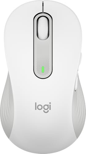 Logitech Signature M650 Mouse - Optical - Wireless - 32.81 ft - Bluetooth - Off White - USB - 4000 dpi - Scroll Wheel - 5 Programmable Button(s) - Large Hand/Palm Size - Left-handed - 1 x AA Battery S