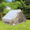 Ollewiellan XXL Aufblasbares Gampingzelt mit Kaminöffnung & Dachfenster für Personen - Wasserdicht Oxford-Stoff, Schnell Aufbau - Ideal für Camping & Outdoor (300x210x200cm)
