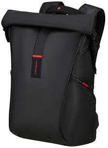 Samsonite Paradiver Light - Erweiterbarer Rolltop Laptop-Rucksack 17.3, 49 cm, 25/35 L, Schwarz