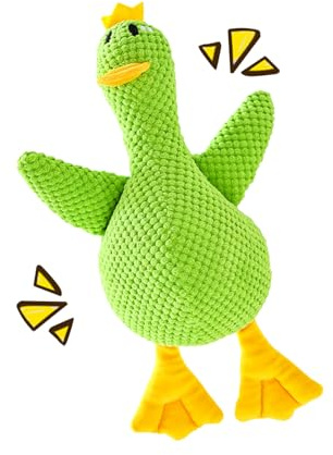 Calming Duck - Mellow Ducks Calming Pillow - Game Squeaky Interactive Pillow for Sleep Aid Quiet Time Crate Time Travel Puppy Teething Separation Stress Indoor Play
