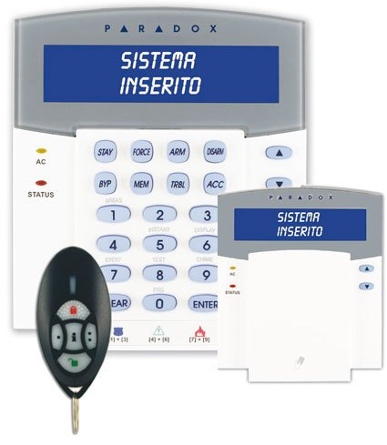PARADOX K641LX/86 Tastiera con ricevitore radio bidirezionale integrato. 868MHz