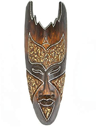 Maschera in legno 30 cm – Decorazione Etnica Chic stile africano.