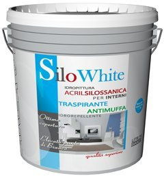 Idropittura acrilsilossanica antimuﬀa per interni, con eccezionale punto di bianco 14 LT