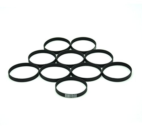 RobotDigg 170mm GT2 Endless Timing Belt, 85 Teeth, 2mm Pitch, 6mm Width, Pack of 10