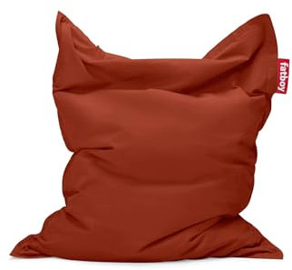 Fatboy Original Stonewashed Sitzsack - Indoor Beanbag aus Baumwolle - Sitzkissen Rhubarb - Für Erwachsene und Kinder - 180 x 140 cm