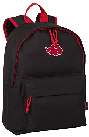 Zaino Scuola Americano Naruto Cloud - Scomparto Principale e Tasca Frontale - Include Porta Computer e Interno Foderato - Spallacci e Schienale Imbottiti e Regolabili - 40 x 31 x 13 cm - Toybags