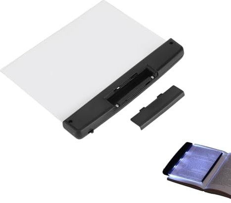 2Pcs Luce di Lettura a Led, Pannello Portatile Piatto Luce del Libro di Protezione degli Occhi Luce del Segnalibro del Libro di Studio della Famiglia Pannello Luminoso della Pagina per i Libri che Leg