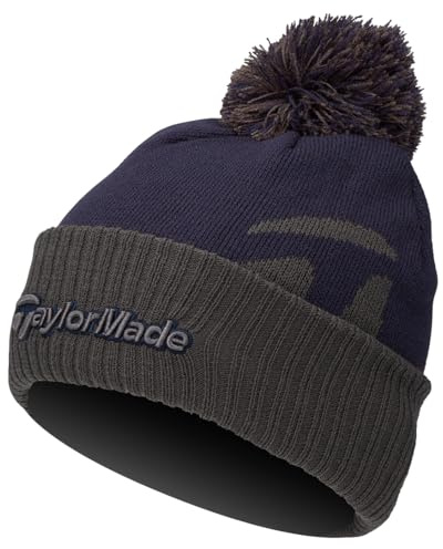 TaylorMade TM Bobble Beanie, 2024 Navy, Azul Marino, Taille Unique