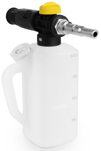 DERASL Canon à mousse pour Nilfisk Alto/KEW/WAP/Kranzle, flacon à mousse de 1 L avec buse de pulvérisation de savon réglable, pistolet à mousse pour nettoyeur haute pression