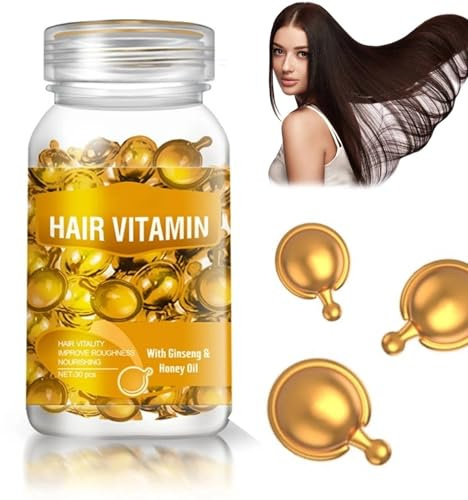 DHASUWT Capsules for Hair Care, 30PCS Hair Vitamin Serum Capsules, Moroccanoil Hair Oil for Repair and Care, Improves Dryness and Frizz