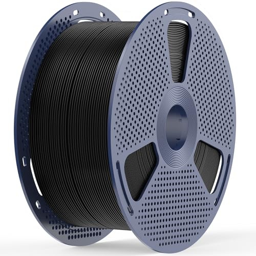JAYO PLA 3D-Druckerfilament 1.75mm, Mega Spule 5kg Schwarz - Einfaches Drucken, Umweltfreundlich, Ideal für Prototypen, Bastelarbeiten & DIY-Projekte, ±0,02mm Präzision, Ordentlich Gewickelt