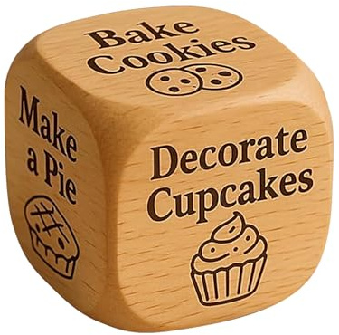 Generisch Dadi per decisioni durante la cottura, gioco per attività in cucina, cubo a sei lati, aiuto decisionale, per cucina, panetteria, festa di famiglia, adulti