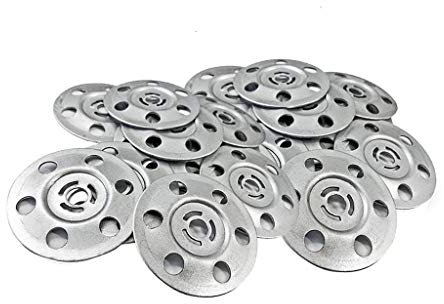 Metal Insulation Discs 35mm Plasterboard Washers For Wall Ceiling Fixings x 50