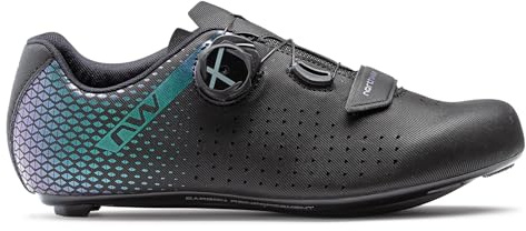 Northwave Core Plus 2 Damen Rennrad Fahrrad Schuhe irisierend schwarz/grün/lila 2025: Größe: 39