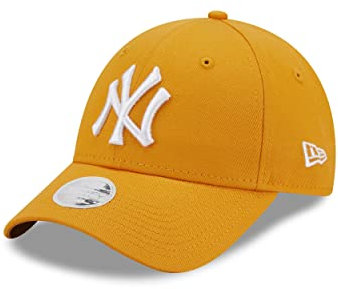 New Era NY Cap Yankees MLB Kappe Basecap Damen Frauen Mädchen gelb Sportives Accessoire - One-Size