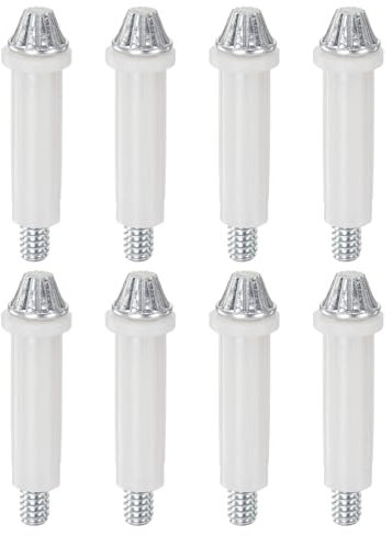 QUARKZMAN 8 Pièces de Quincaillerie pour Porte Pliante - Pivot Inférieur Réglable pour Porte Pliante, Kit de Pivot Inférieur pour Porte Pliante, Porte Accordéon, Porte de Grange