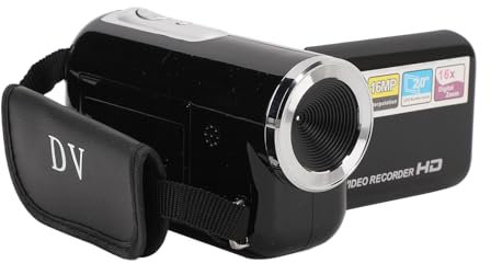 Bewinner Caméscope Vidéo, Enregistreur de Caméra Vlogging Full HD 1080P 16MP, écran LCD 2,0 Pouces, Anti-secousse, Caméra Vidéo à Zoom Numérique 16X pour Les Voyages