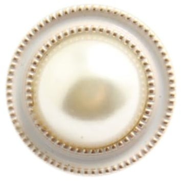 Wambere 10 Stück 25mm Perlenknöpfe Künstliche Perlen Knöpfe Vintage Zierknöpfe Bastelknöpfe zum Aufnähen Hemdknöpfe Hemdknöpfe Pulloverknöpfe Windjackenknöpfe Mantelknöpfe für DIY Handwerk,Weiß