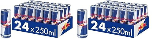 Red Bull Energy Drink - 24er Palette Dosen Getränke, EINWEG (24 x 250 ml) (Packung mit 2)