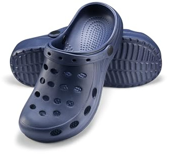 ESTRO Gartenschuhe Damen Gartenclogs Herren - Gartenschuhe Herren Leicht Damen Clogs Unisex Garten Clogs A02 (45, Dunkelblau)