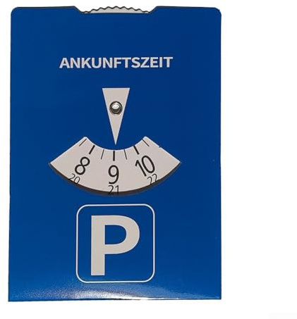 Disco de estacionamiento de cartón para parabrisas de coche, temporizador de estacionamiento de papel azul con ajuste para todos los coches y camiones