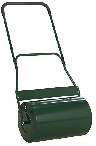 Outsunny – 40L rodillo para césped tambor rasqueta Bar mango plegable agua o arena relleno φ32 cm verde