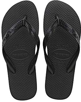 Havaianas Top Color Unisex Adults Flipflop Black 4.5/5 UK