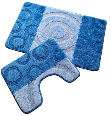 oKu-Tex Teil Brize Teppich, Blau, Einheitsgröße