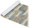 Relaxdays Weichschaummatte, zuschneidbar, Bad, Sauna, Pool, Antirutschmatte, Holzoptik, BxT 65 x 150 cm, braun grau, Holz/Grün, 150 cm