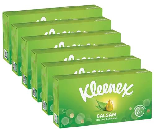 Balsam 3 Ply Facial Tissues Superior Soothing Balm Care, 384 Count, Pack of 6