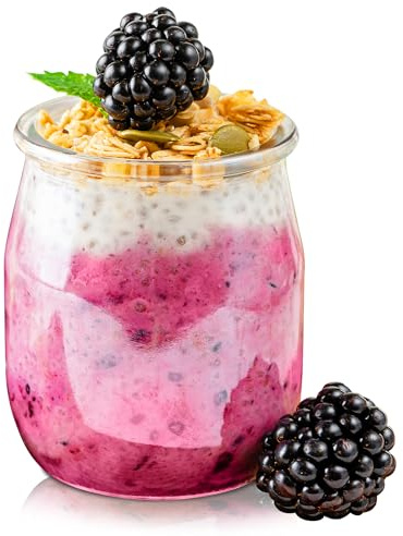 KONZEPT Dessertgläser 140ml, Joghurtgläser 12 Set - ideal für Panna Cotta, Tiramisu, Pudding, Joghurt, kleine Gläser für Dessert ohne Deckel
