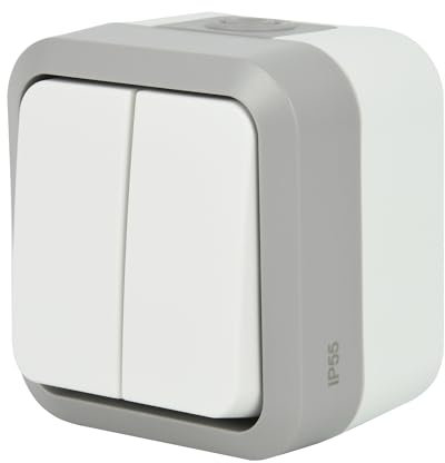 Electraline 615904 Interrupteur double va e vient Outdoor IP55 Hypro