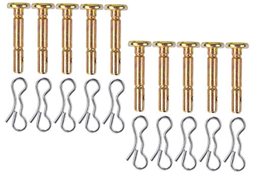 Milisten Kit de Pasador de Corte 738-04124a 714-04040 Juego de Pasador Y Chaveta de Metal de Repuesto para Accesorios de Barredora de Nieve