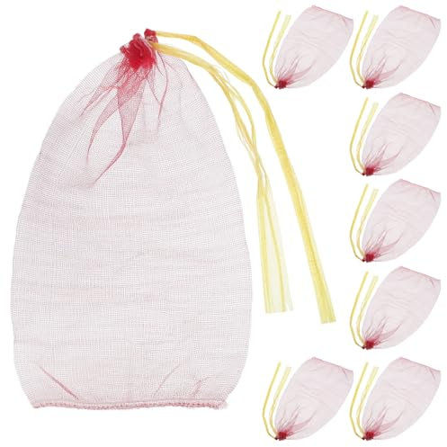 MUCKLILY 50pièces Sacs à Légumes Réutilisables Maille Lot Rangement pour Fruits Et Légumes Pratiques Et Lavables Idéaux pour Conservation Optimale Au Réfrigérateur
