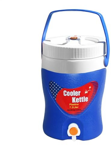 Dispensador insotérmico de bebidas de 8 l - Recipiente térmico de acero inoxidable con toque, fuente de agua portátil caliente y fría | Contenedor isotérmico para bebidas calientes y