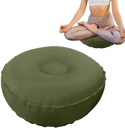Yplkm Cojín de Meditación,Cojín de Meditación Yoga Portátil para Suelo - Soporte Plegable Para Relajación Ejercicio Zen Pilates Oración Adultos Hogar Interior Exterior