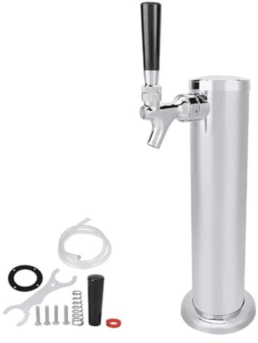 Xinsheinelry Tour de tirage en acier inoxydable avec connexion anti-fuite et robinet de fermeture automatique pour bière pression et boissons gazeuses Utilisation commerciale colonne de distribution
