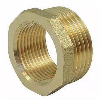 Ezfitt - Réduction simple male/femelle en laiton - Ø A: 3/4'' | Ø B: 1/2''