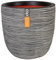 Capi Europe - Blumentopf Kugel Rib NL - 55x53 - Anthrazit - Öffnung Ø46 - Blumentopf für den Innen- und Außeneinsatz - Bruchsicher - 100% recycelbar - KOFZ935