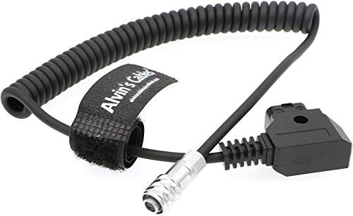 Alvin's Cables BMPCC 4K to D Tap Power Cable for BMPCC 4K Gold Mount V-Mount Battery Weipu 2 Pin Female to P-Tap (Câble d'extension Logo)