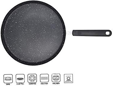 Bargain House - Non-Stick Marble Coating Roti Dosa Tawa Pancake Maker Crepe Pan for Induction and Gas Hob Premium Quality (Pan Tawa, 30cm)